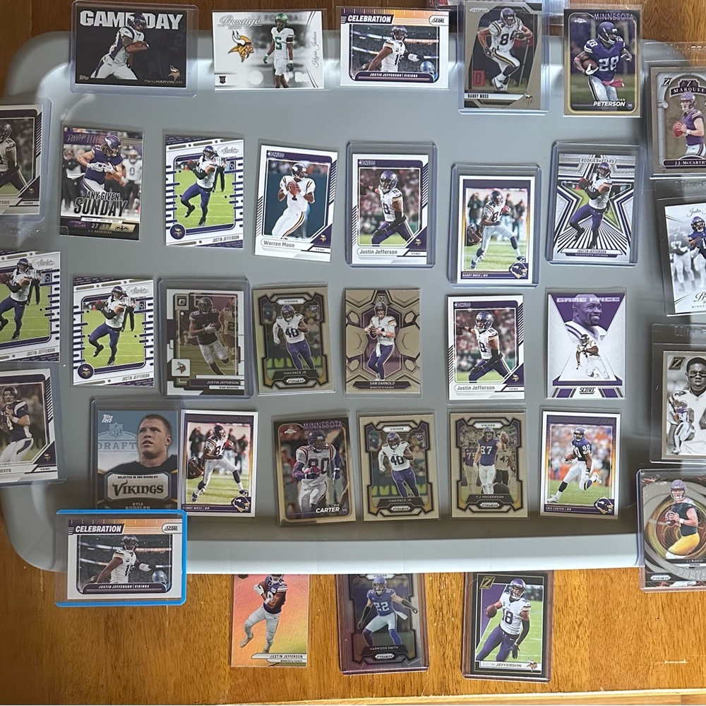 Vikings NFL Football Trading Card Collection